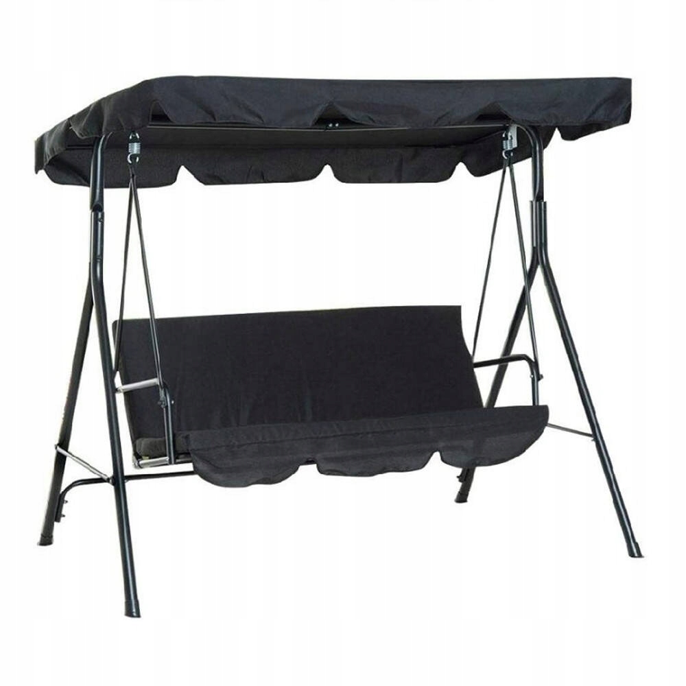 HUŚTAWKA OGRODOWA 3-OSOBOWA WOLNOSTOJĄCA ŁAWKA BUJANA + MATERAC Styl tradycyjny