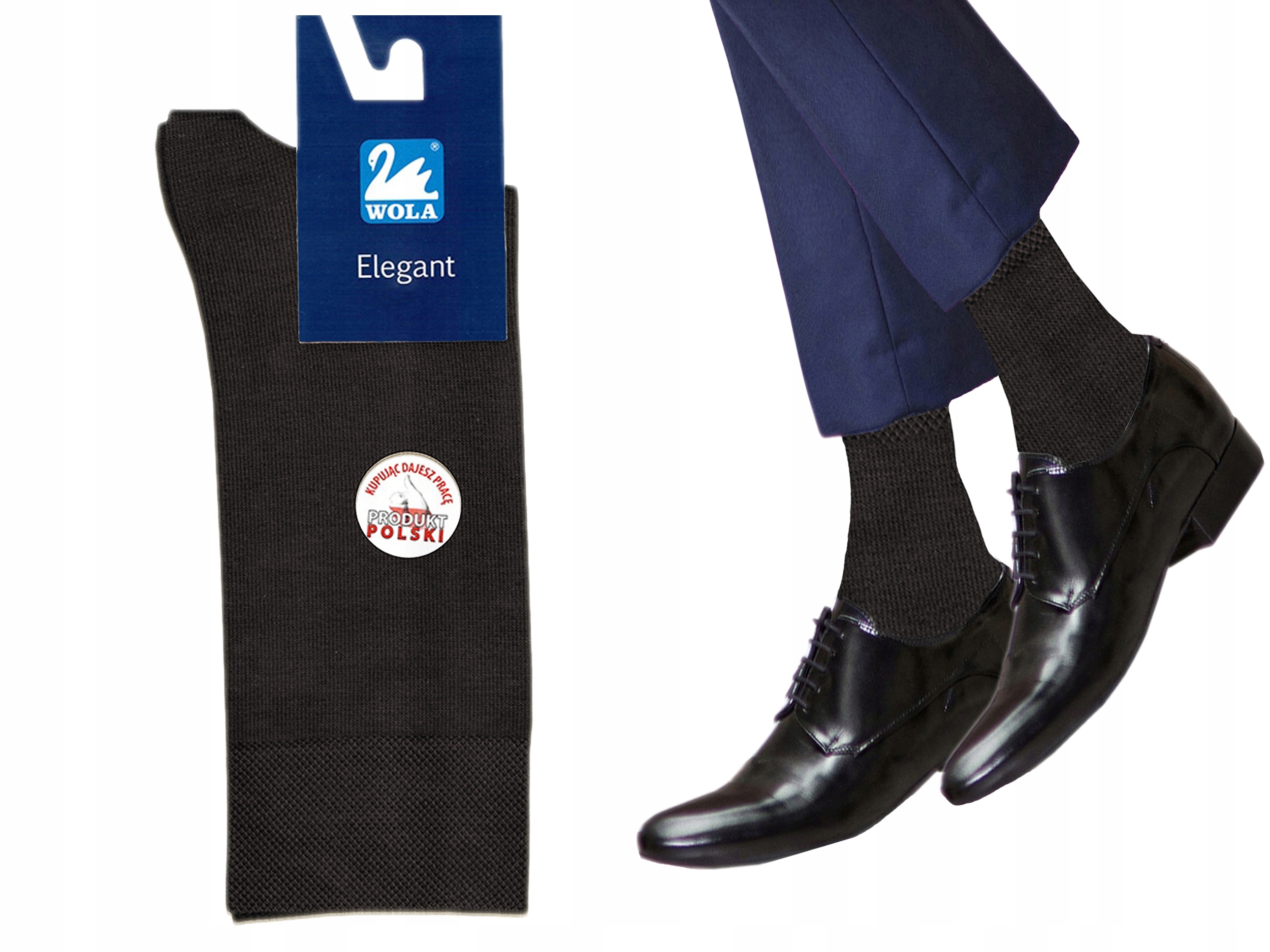 

Wola skarpetki garniturowe Elegant brown M9A 39-41