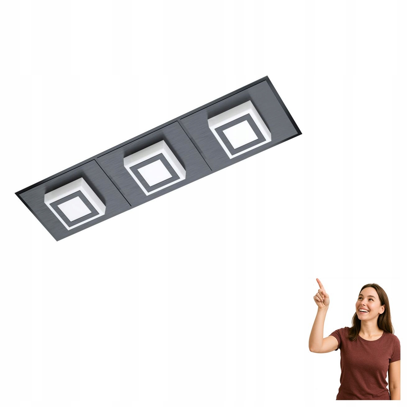 Led stropná lampa 3x3,3W Masiano 1 99363 Eglo