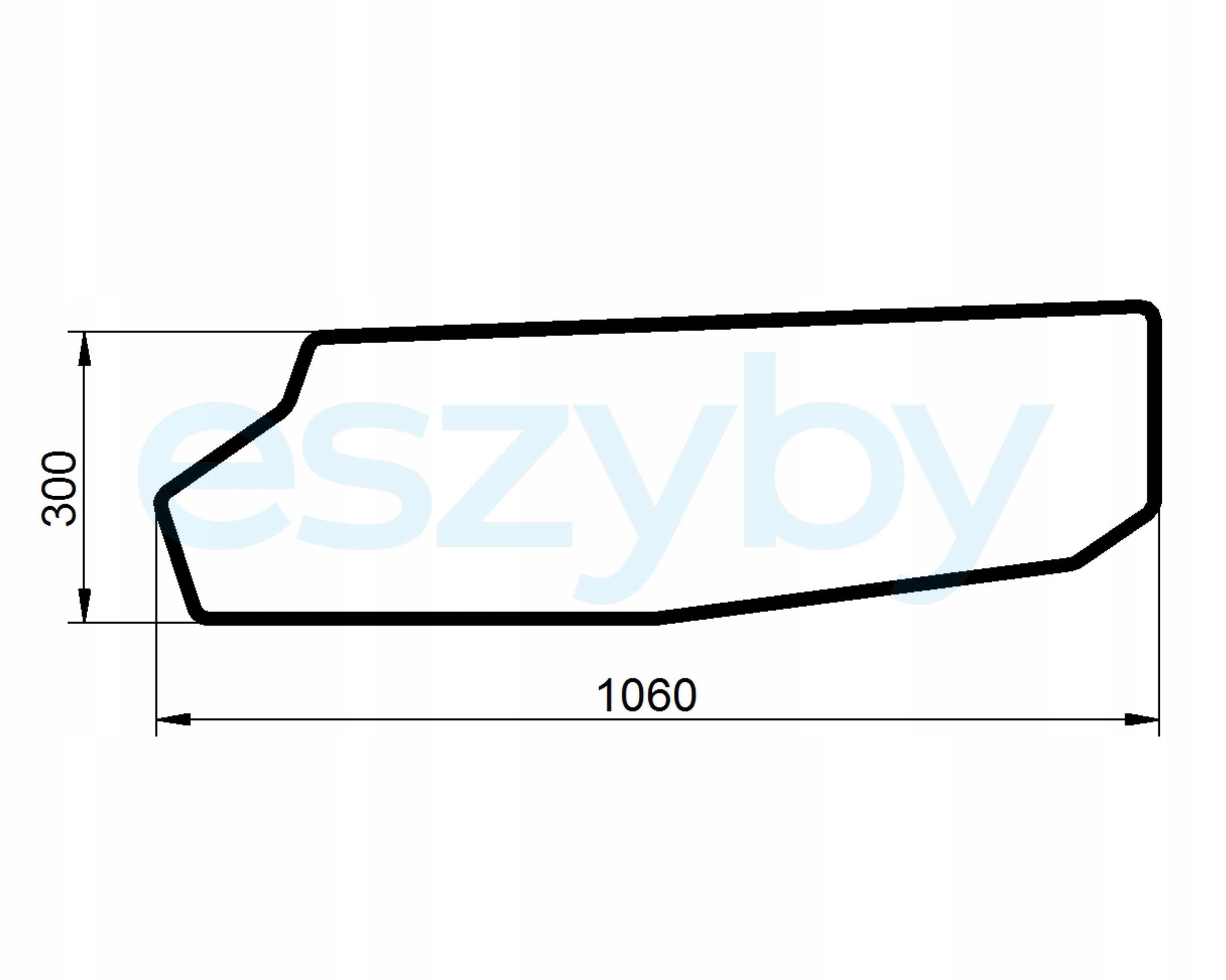 sklo nabíječka Massey Ferguson Bobcat spodní dveře