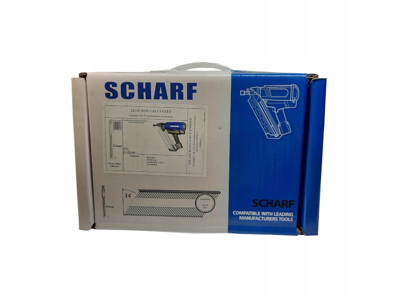 GWOZDZIE PIERŚCIENIOWE OCYNK 2,8X65 ŁĄCZ. PAPIEREM