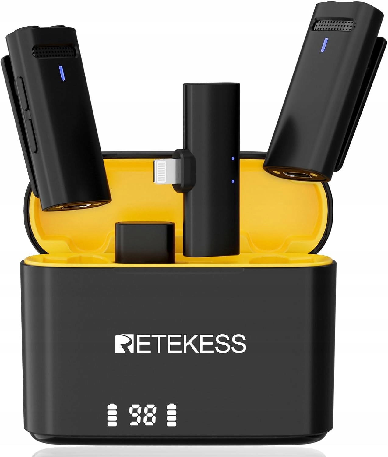 Krejčovské Mikrofony Retekess TG103 Bezdrátové S Nastavitelným Klipem 2PACK