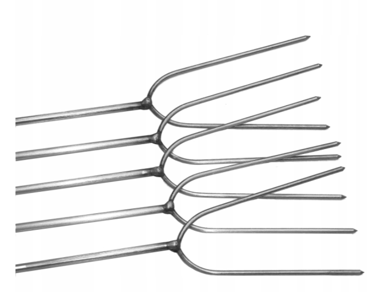 KIJE DO OGNISKA NIERDZEWNE 120CM 5 SZT. + WIESZAK Producent inna