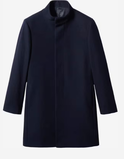 Mango Man Přechodový kabát 'Funnel' v tmavě modré barvě