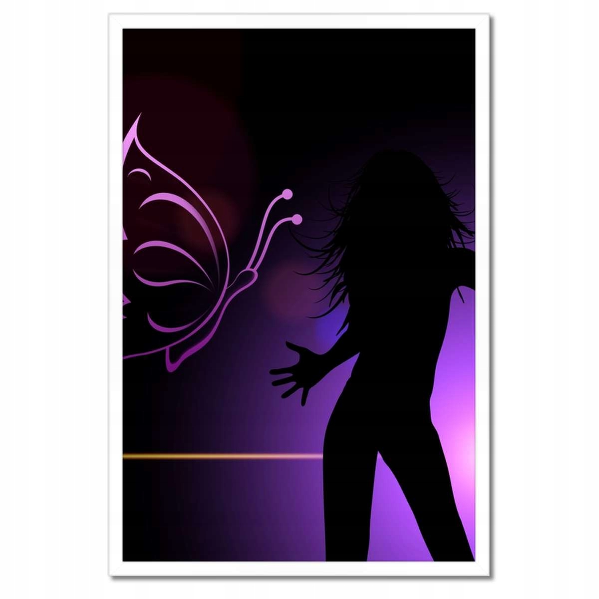 Plakáty v rámu 40x60 Dívka s motýlkem