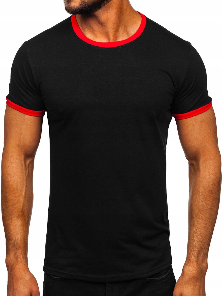 

T-shirt Męski Koszulka Czarna 8T83 Denley_xl