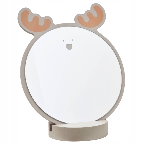 Lusterko drewniana ozdobne na podstawce jelonek