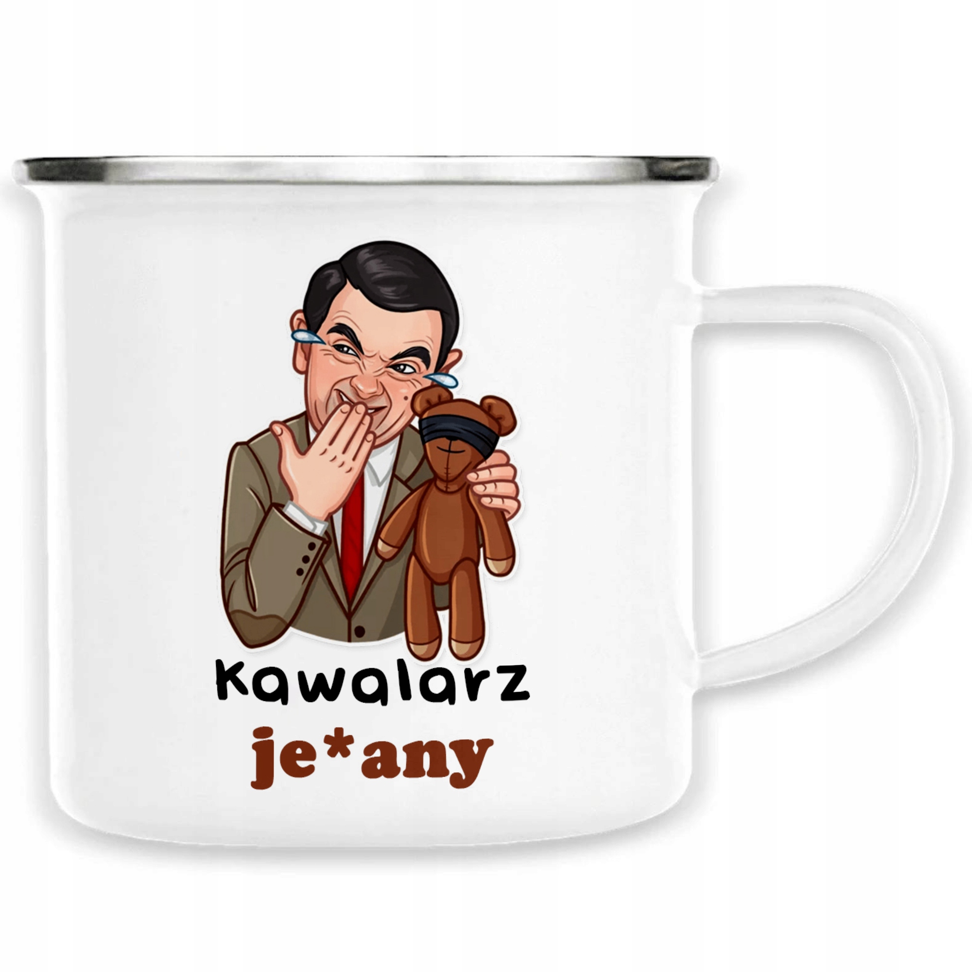 

Kubek Stalowy Śmieszny Jaś Fasola