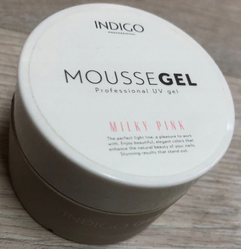 Indigo Mousse gel Milky Pink żel 50ml gel budujący mus mouse
