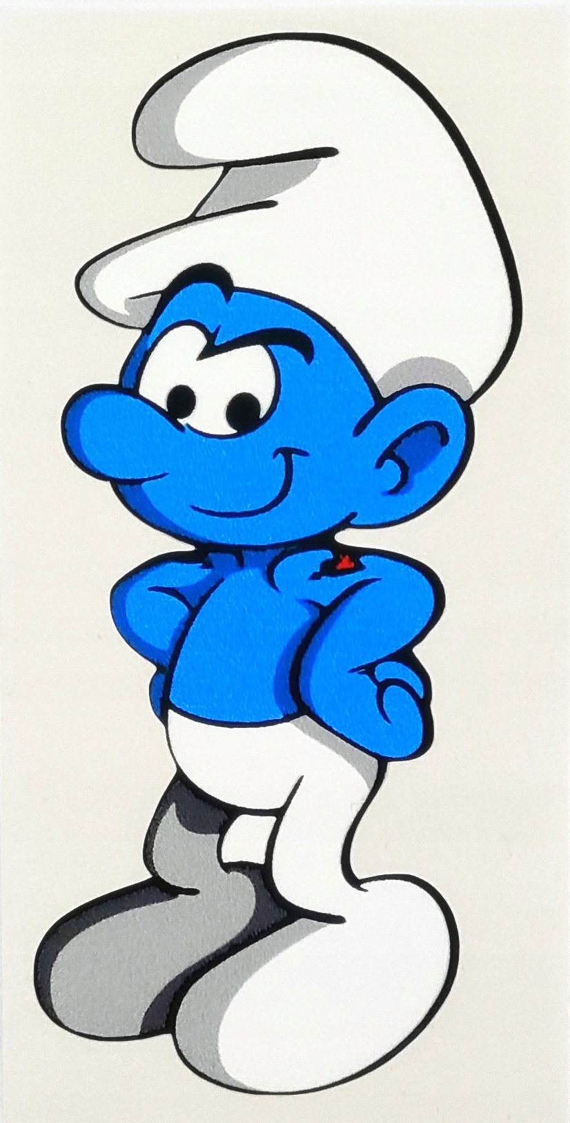 Smerf naklejka drukowana