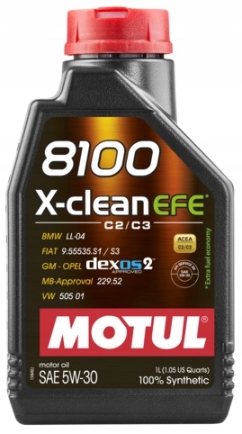 

Motul 8100 X-clean Efe 5W30 1L Acea C2/C3