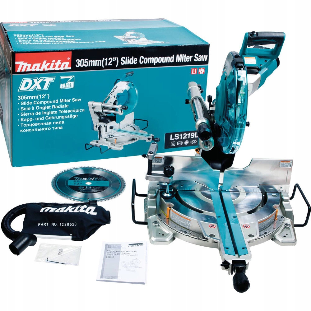 Pilarka ukosowa Makita LS1219L 305mm 1800W z funkcją posuwu