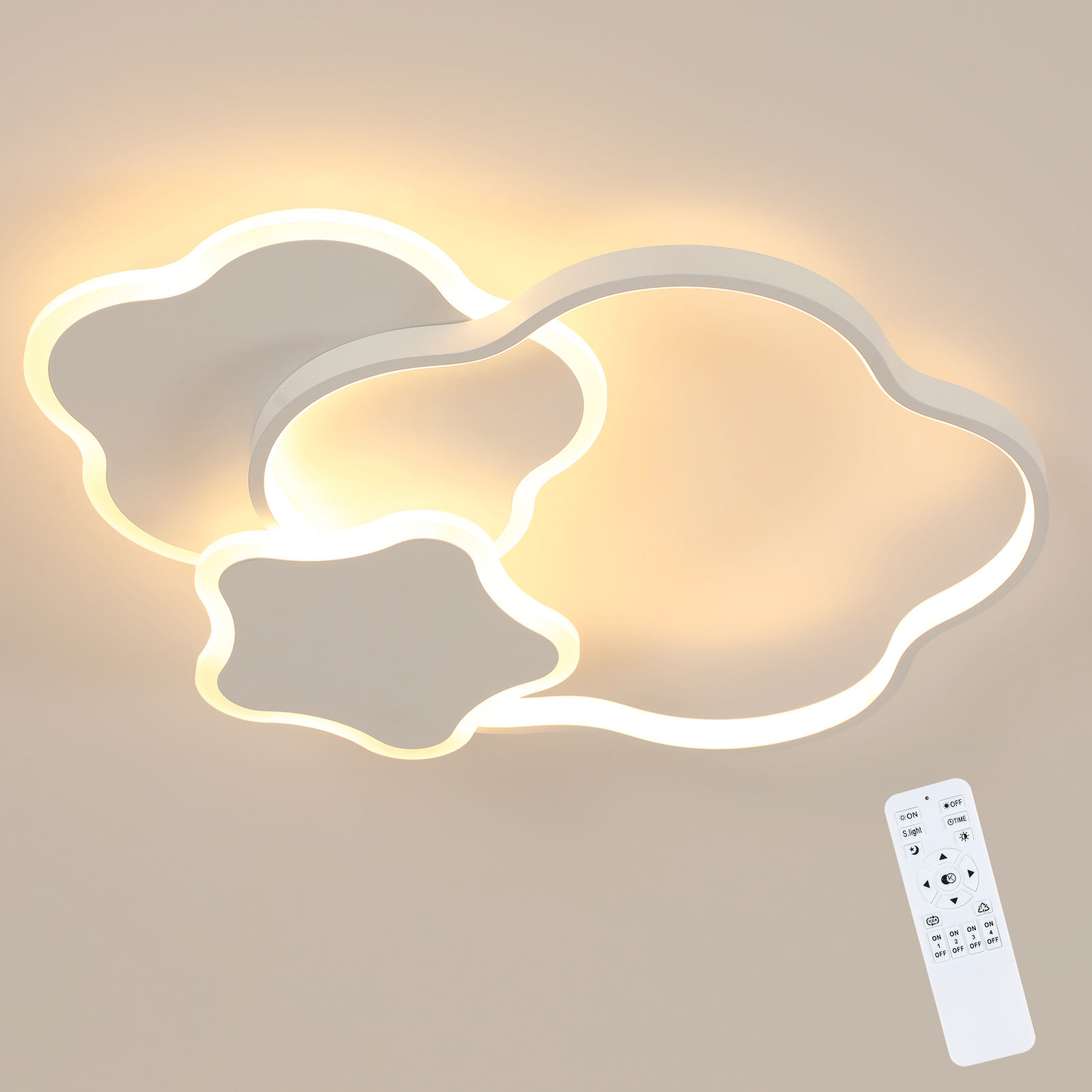 Lampa Wisząca Sufitowa Plafon Led Z Pilotem Do Salonu 31W 3000K-6500K