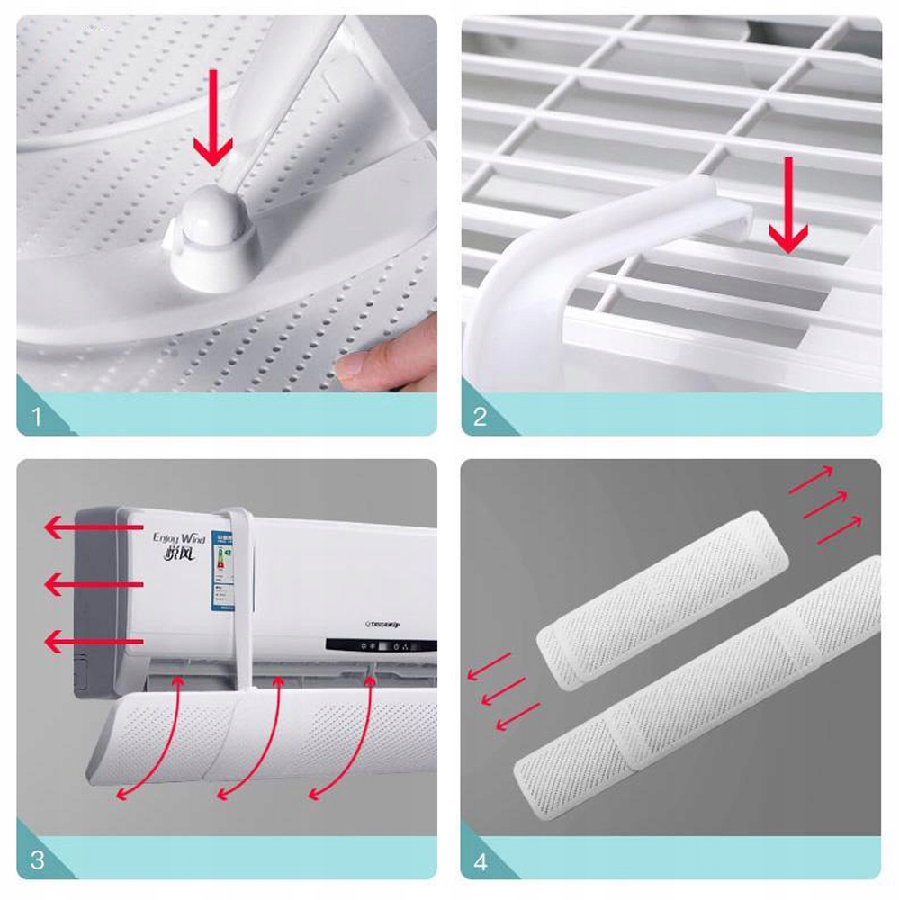 DEFLEKTOR OWIEWKA OSŁONA KLIMATYZACJI REGULOWANY Sterowanie brak informacji