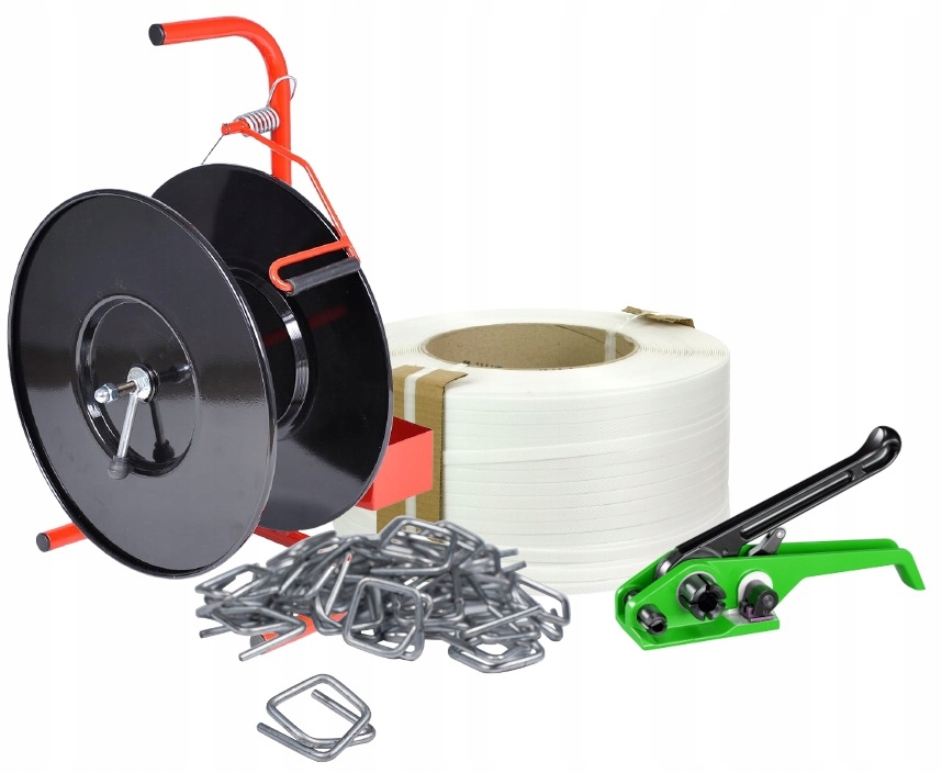 16mm TAŚMA PP BANDOWNICA ZESTAW DO PAKOWANIA PASY