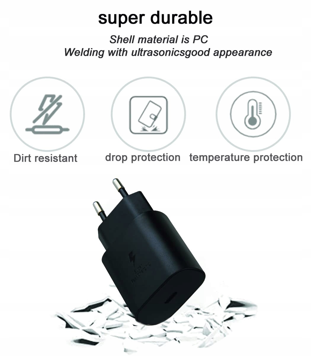 Samneer 25W USB-C Charger for Galaxy S20 S21 S22 Note20 A52S A53 A72 — miniatura 4