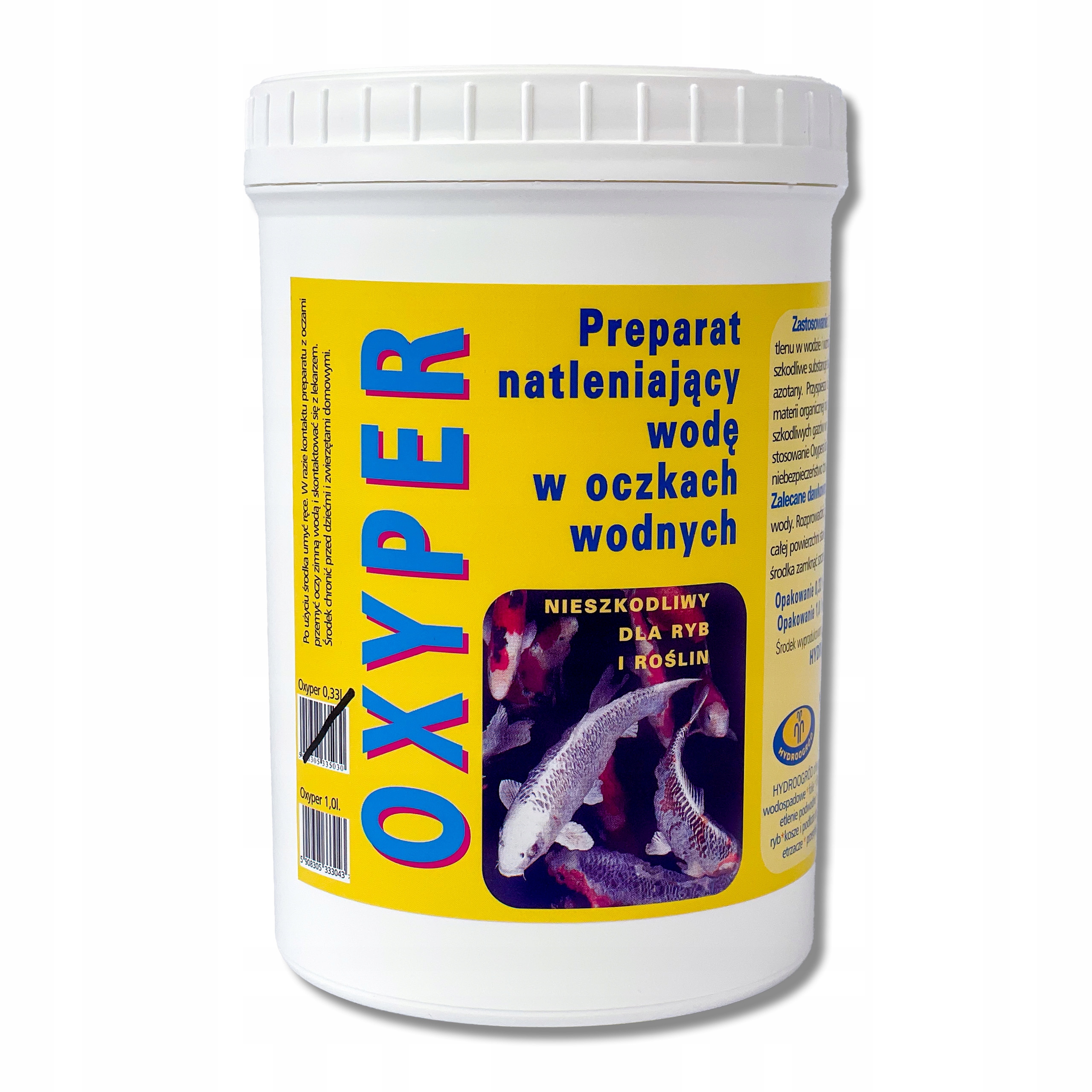 Oxyper Środek Preparat Natleniający Wodę W Oczku Stawie 1L na 33000L wody