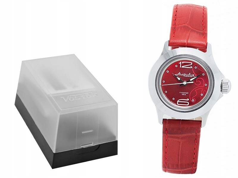 DAMSKI ZEGAREK MECHANICZNY VOSTOK AMFIBIA RED Marka Vostok