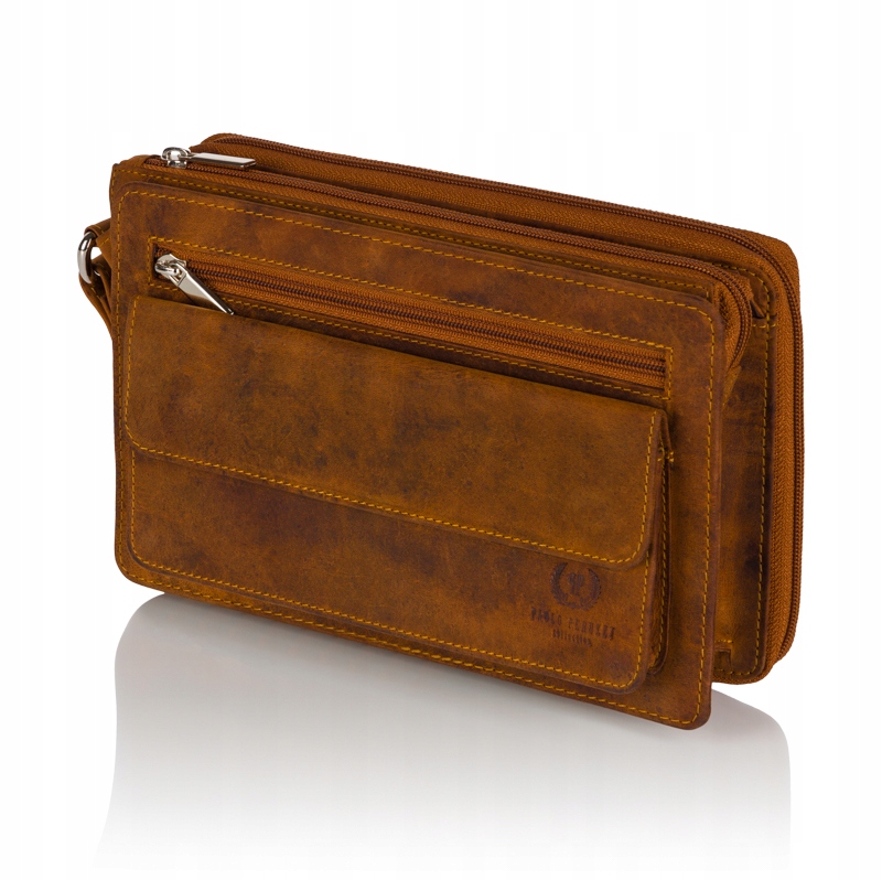 Hnědá Pánská Taštička Do Ruky Vintage T-26-HBR