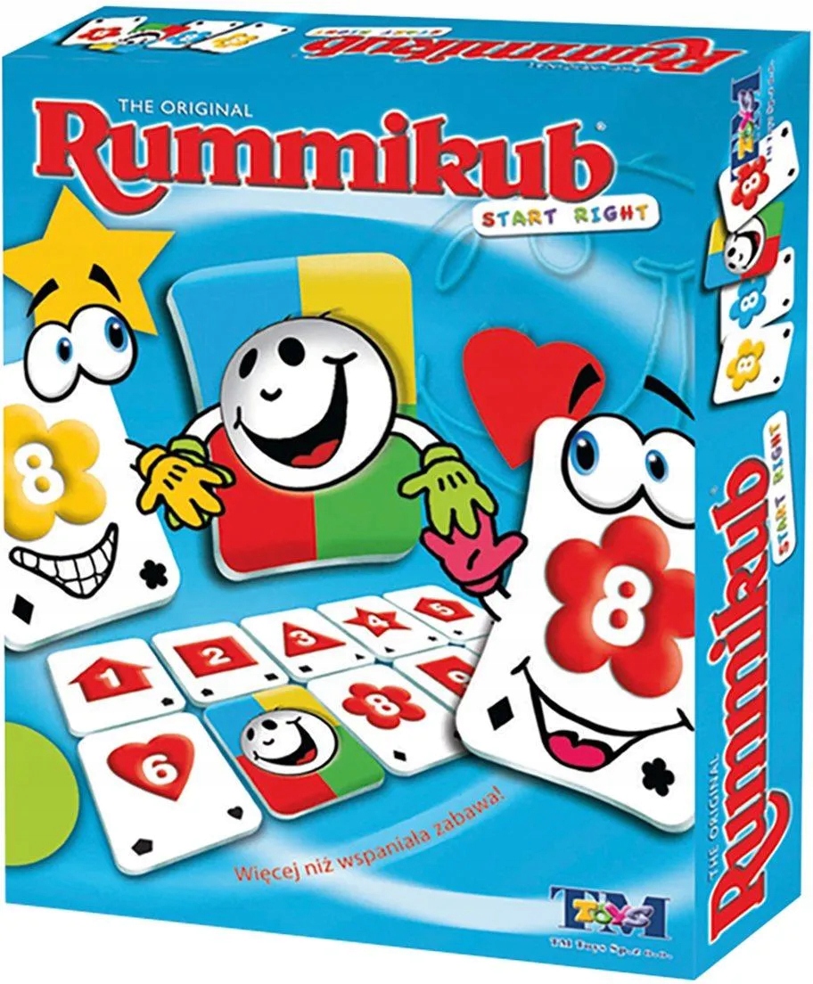Oryginalna Gra Rummikub Junior Start Right Gra Logiczna Liczbowa Tm Toys