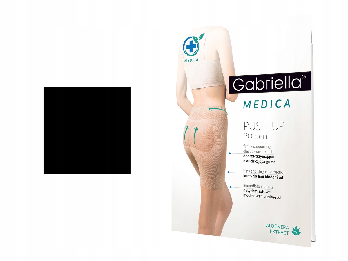 

Gabriella Rajstopy Push Up 20 den Nero 2