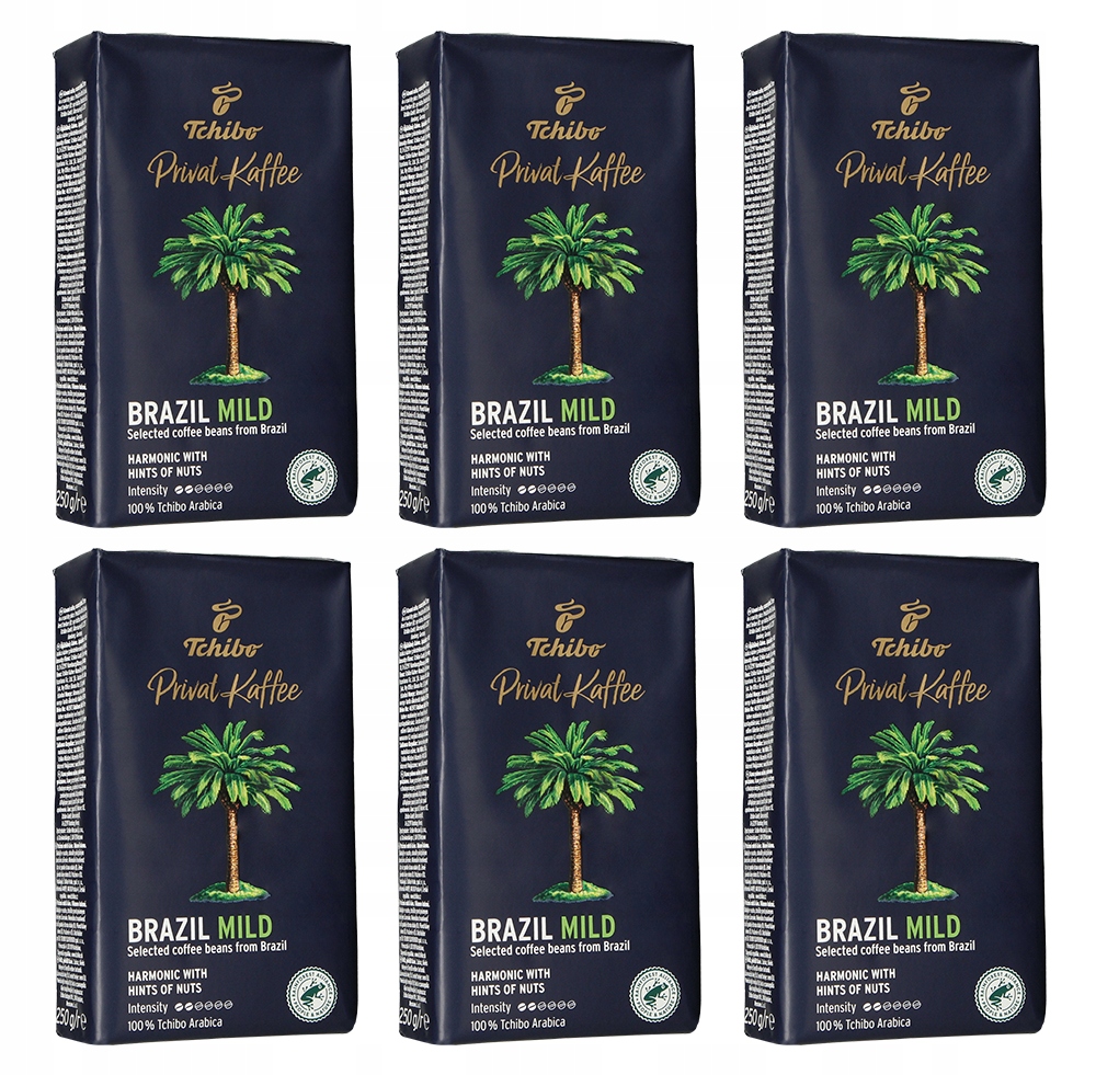 Kawa mielona Tchibo Privat Kaffee Brazil 250g 6szt