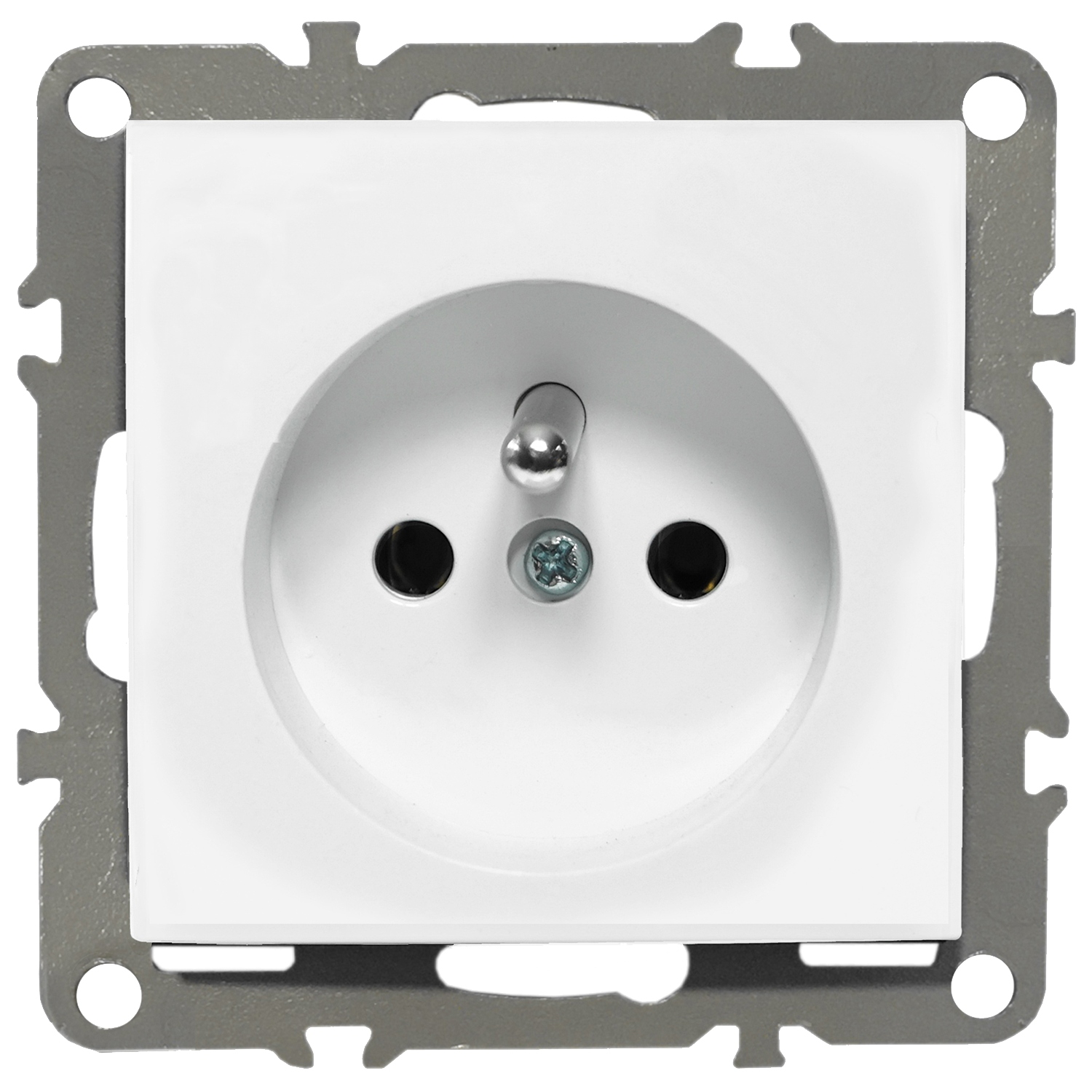 GNIAZDO GNIAZDKO POJEDYNCZE BIAŁE SZKLANE Z BOLCEM KONTAKT SZKŁO PREMIUM Kod producenta QR-R1-GW-G1F