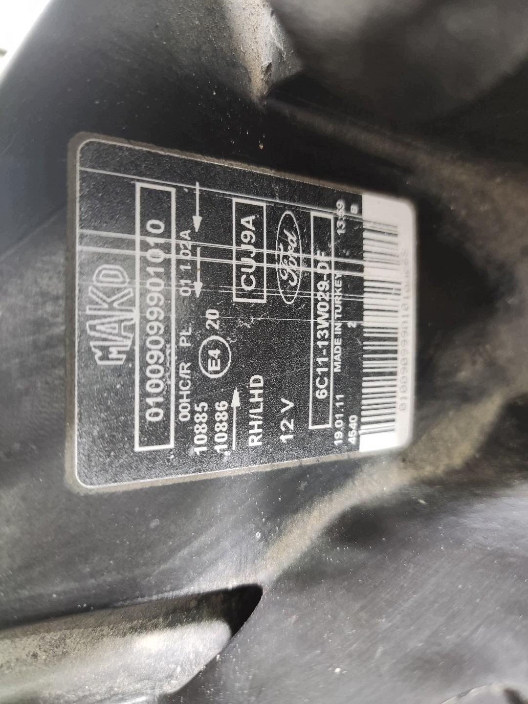 light right front front FORD TRANSIT MK7 2007-2013 6C11-13W029-DF EUROPA