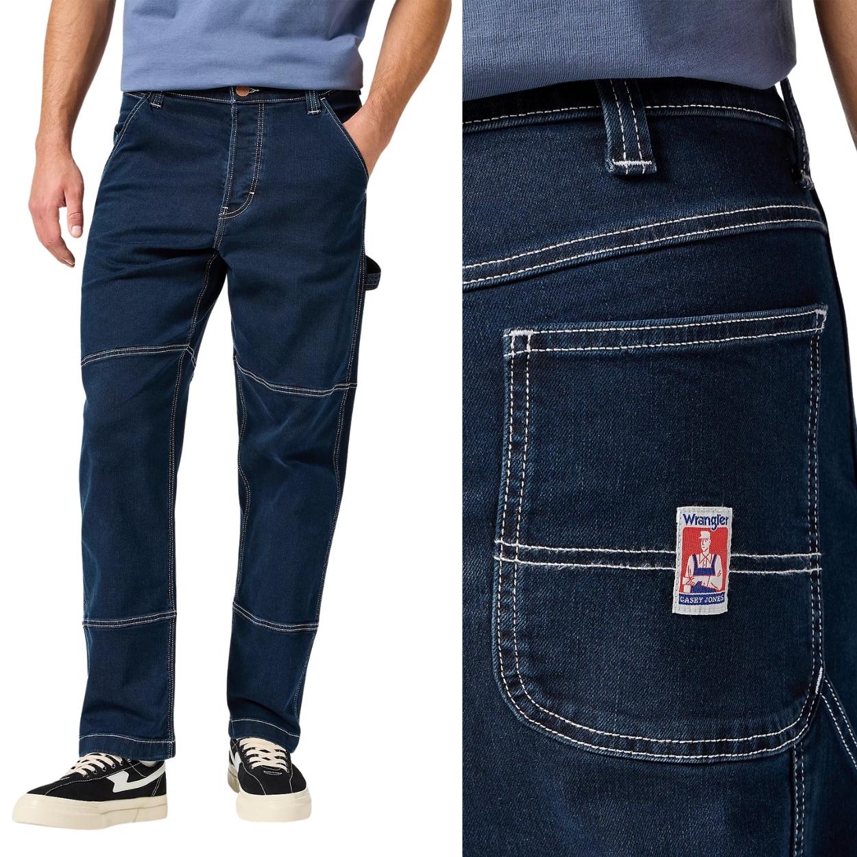 Wrangler Casey Jones Utility volné džínové kalhoty bez streče W32 L32