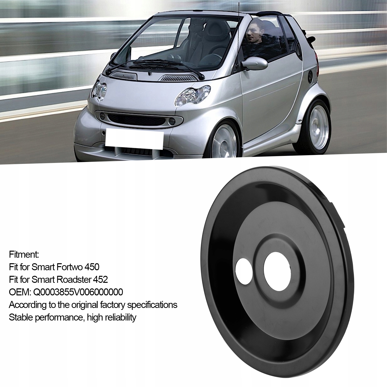 OSŁONA TARCZE KOTWICZNE SMART FORTWO Q0003855V006000000 Producent części Inny
