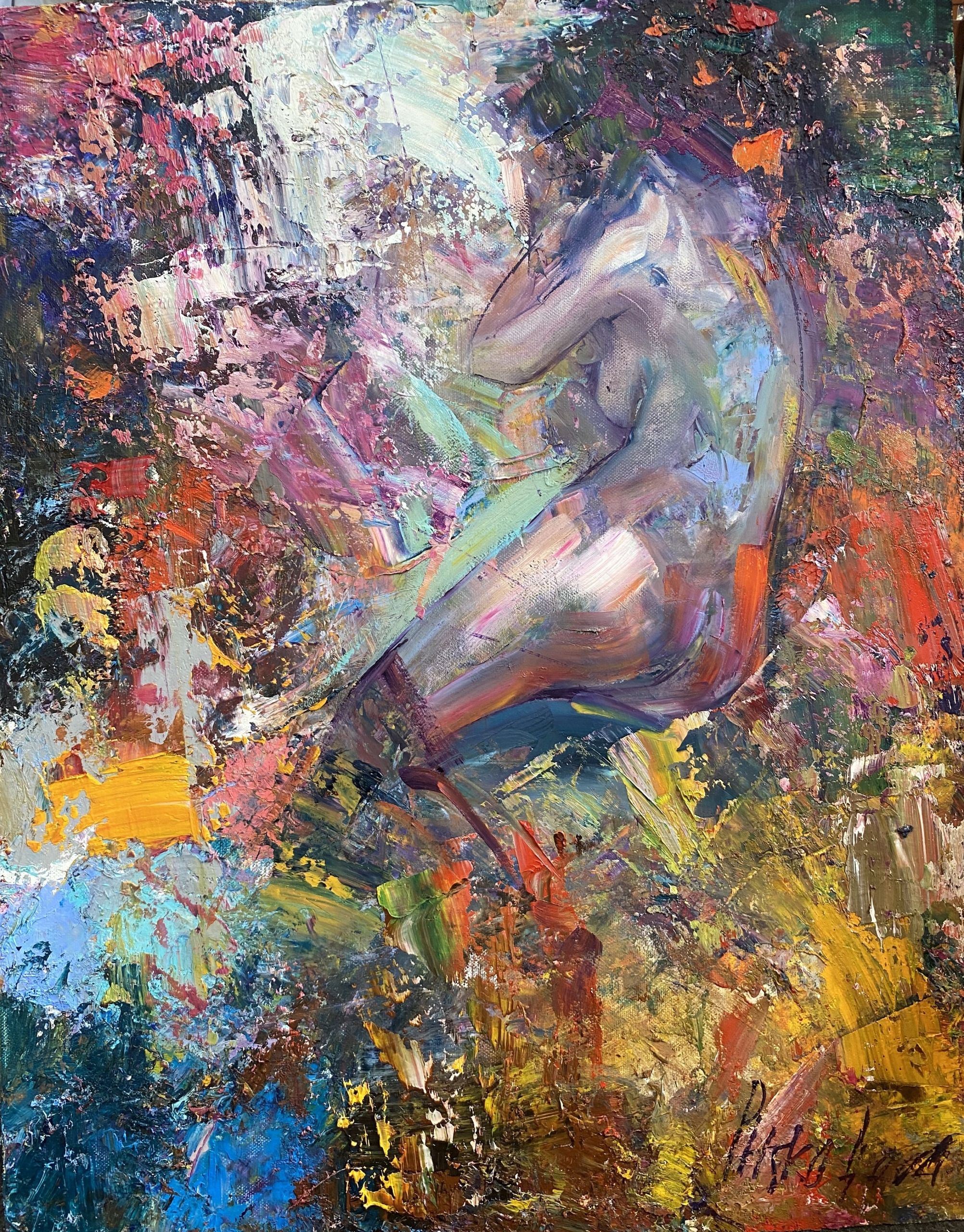 Pitsko Giennadij Szept Ciała tablica 50x40 malarska płótno olej