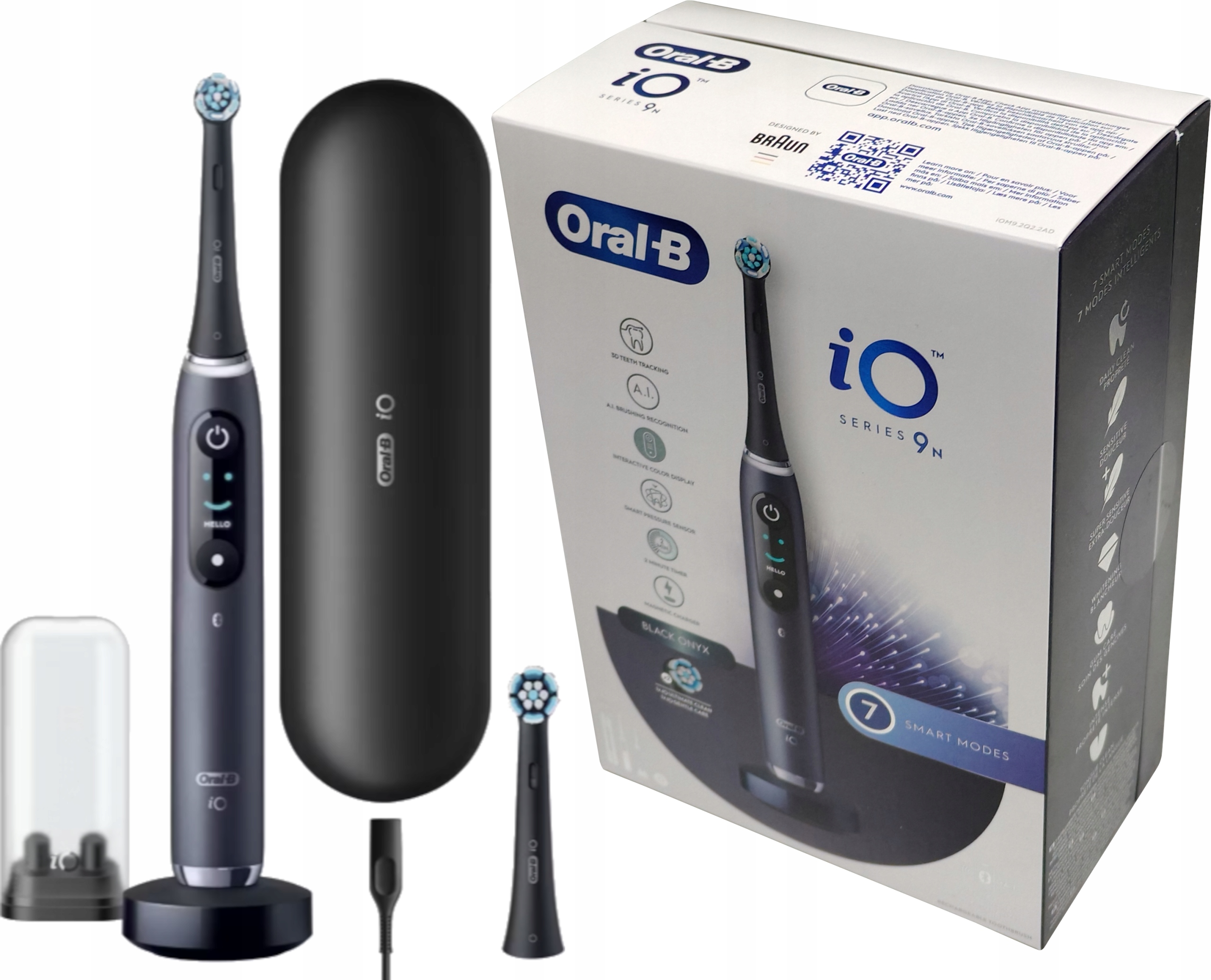 Szczoteczka Magnetyczna Do Zębów Oral-b iO Series 9N Black Onyx Czarna