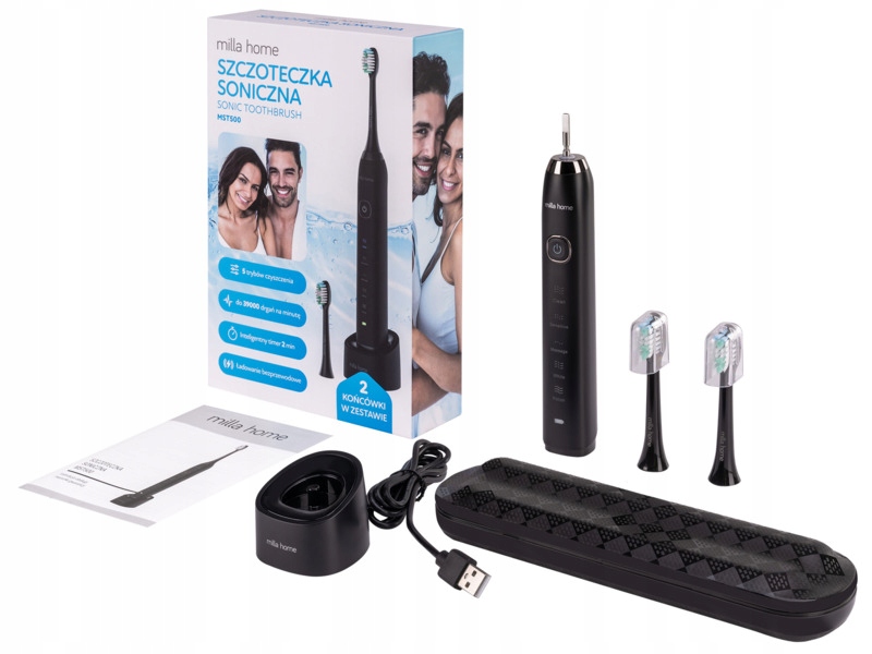 Szczoteczka Soniczna Milla Home MST500 czarna