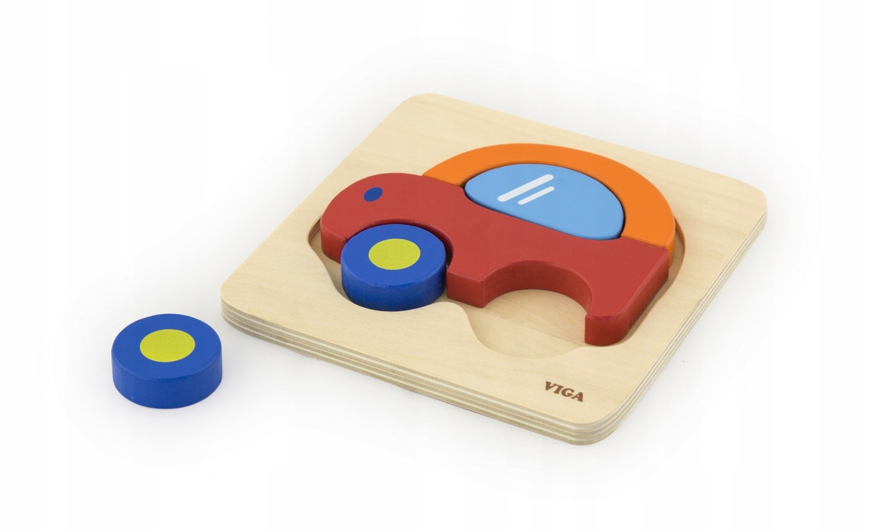 PUZZLE MALUSZKA 4 ELEM SAMOCHÓD WIEK 1,5+ Marka Viga