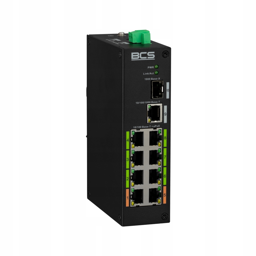 Switch PoE přepínač BCS-L-SP08E01G-1SFP