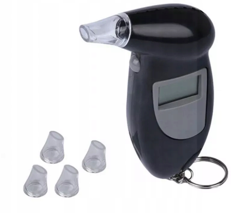 Cyfrowy Alkomat Z Wymiennymi Ustnikami LCD Tester