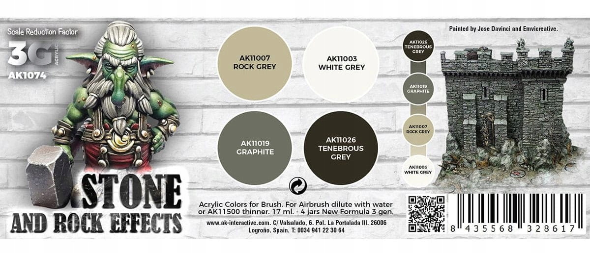 AK INTERACTIVE - AK1074 Wargame set - STONE AND ROCK Producent AK Interactive