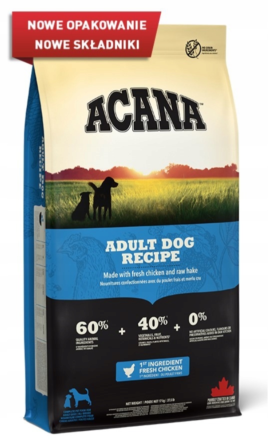 Acana Heritage Adult Dog 17kg