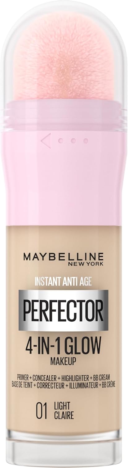 Maybelline 4in1 Glow Primer 01 Light lehký podkladová báze krém Bb rozjasňovač