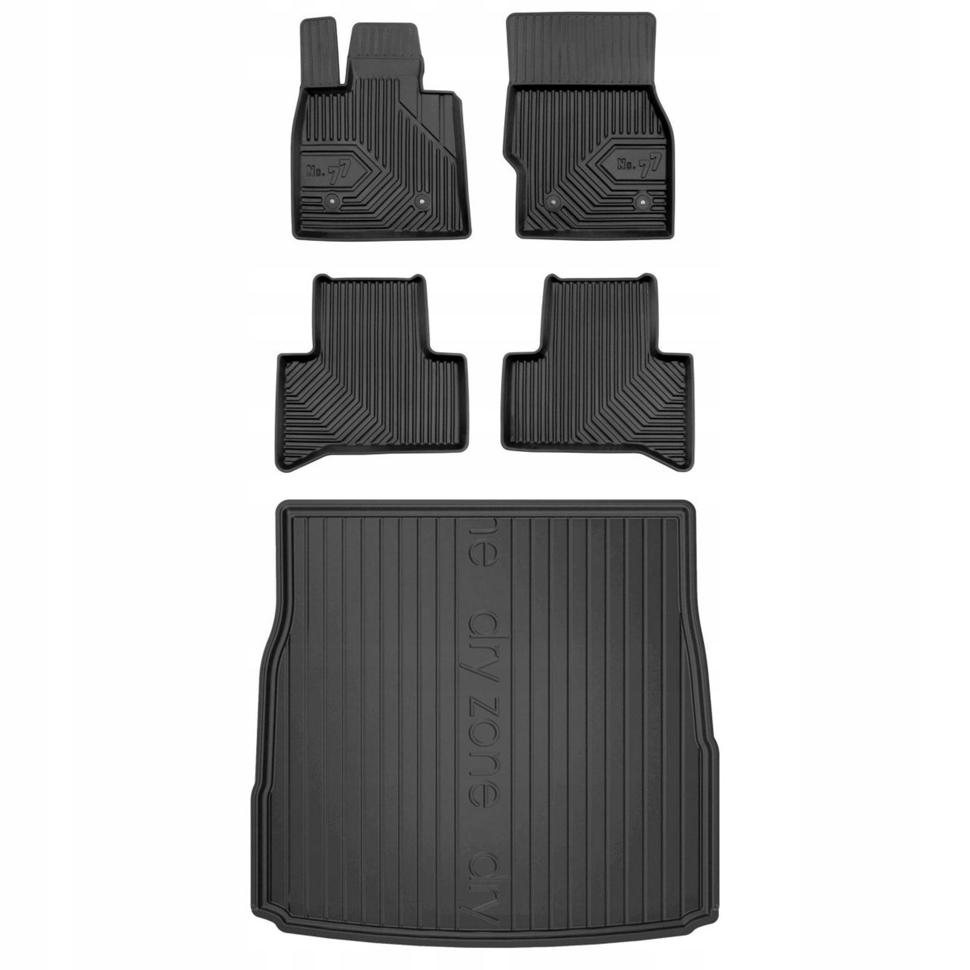 Gumová sada kobercov a rohoží Alfa Romeo Stelvio od roku 2016