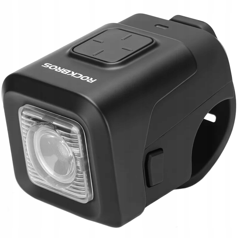 Lampka Rowerowa Przednia Z Dzwonkiem Klakson 2W1 Rockbros Lekka Wodoodporna