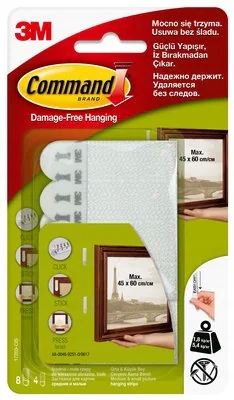 

Command Rzepy do wieszania obrazów Zestaw 8 +4