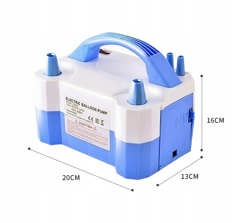 POMPKA ELEKTRYCZNA Z DWOMA DYSZAMI DO POMPOWANIA BALONÓW WESELE IMPREZA Płeć uniseks