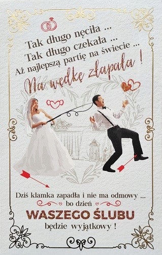 

Kartki ślubne z życzeniami wesołe z humorem 5K16