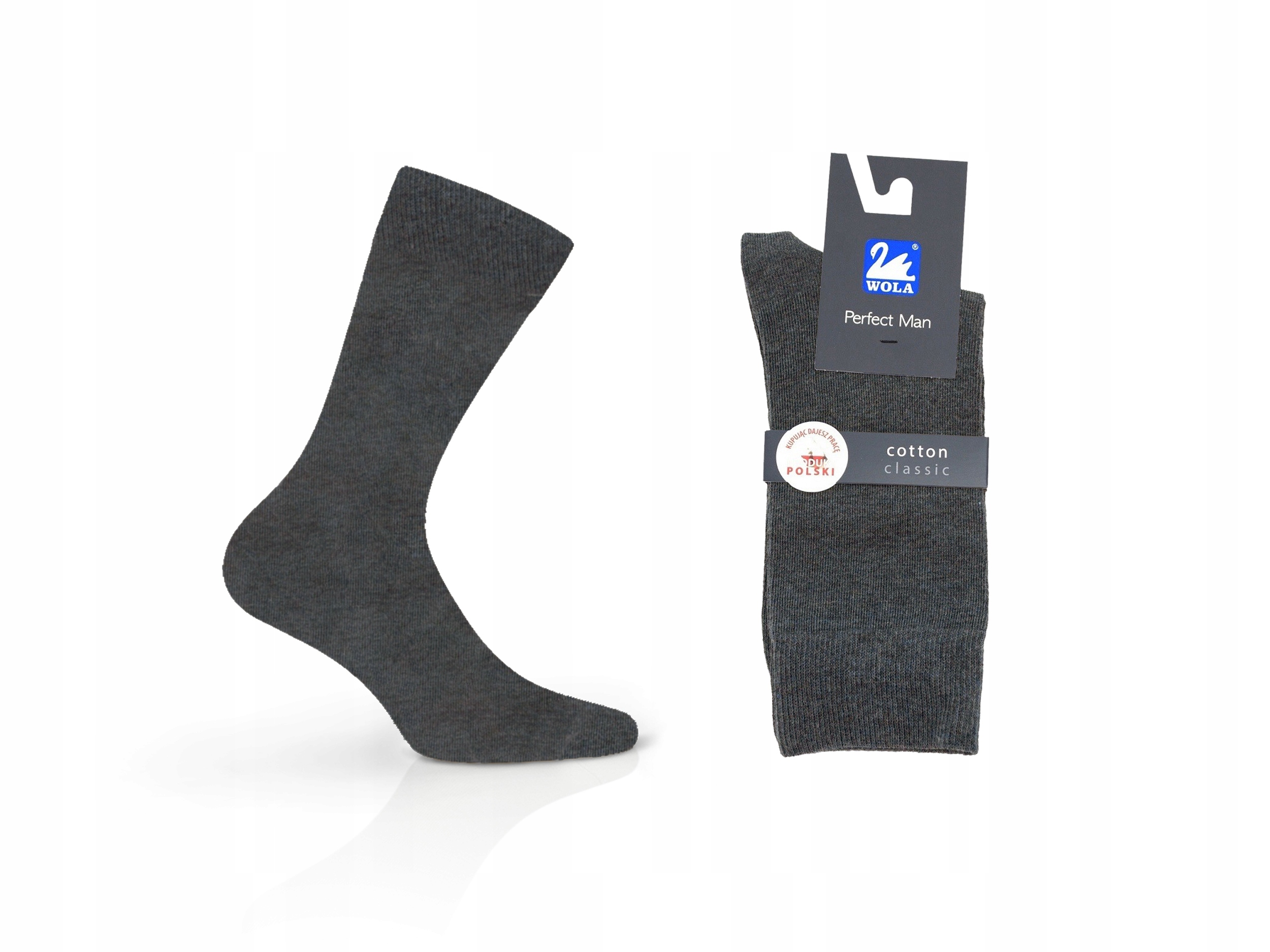 

Skarpety Wola Perfect Man, brown coal Q10, 42-44