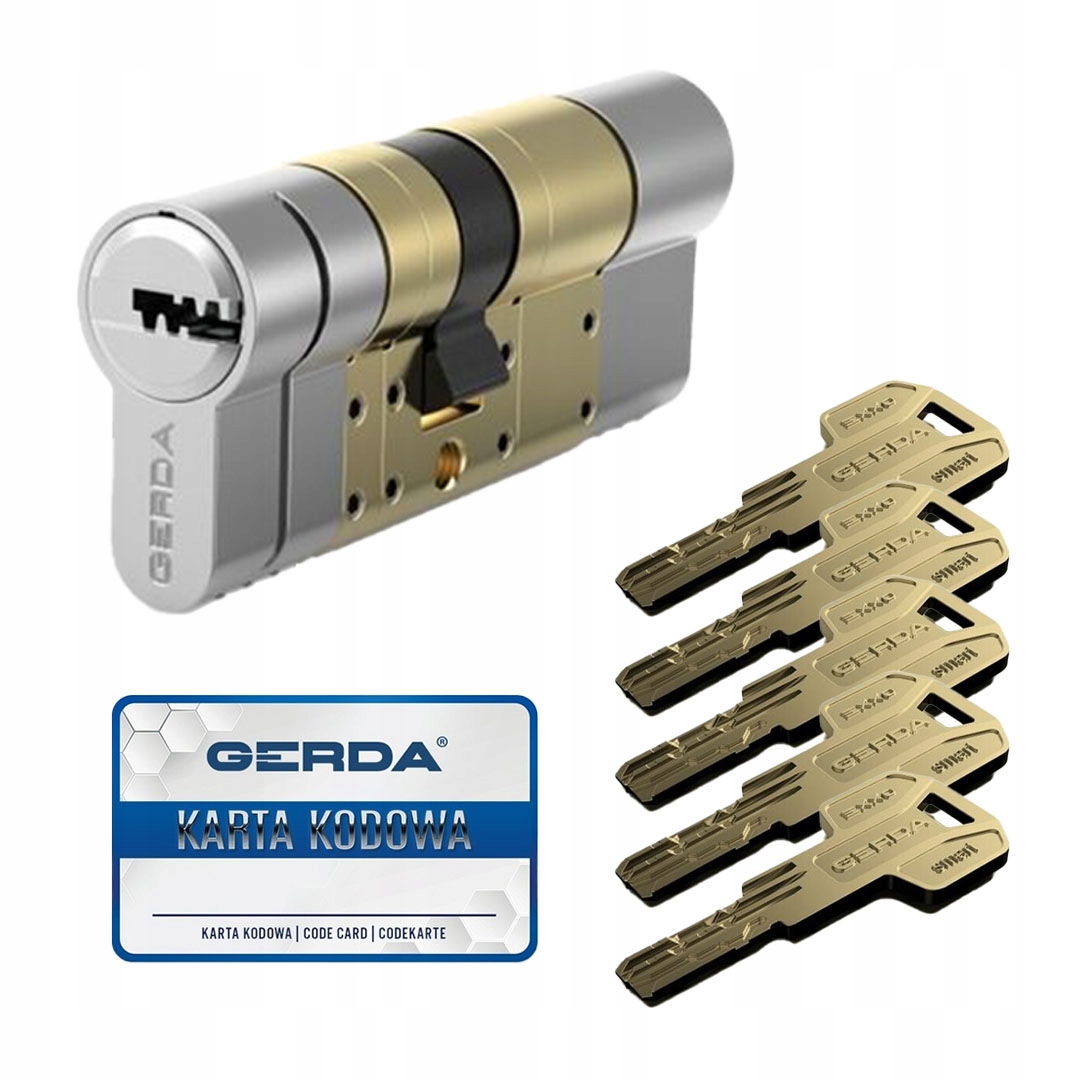 Modulární vložka Gerda Exxo Smart 30-61/30-61 Atest Kl. 6D nikl saténová