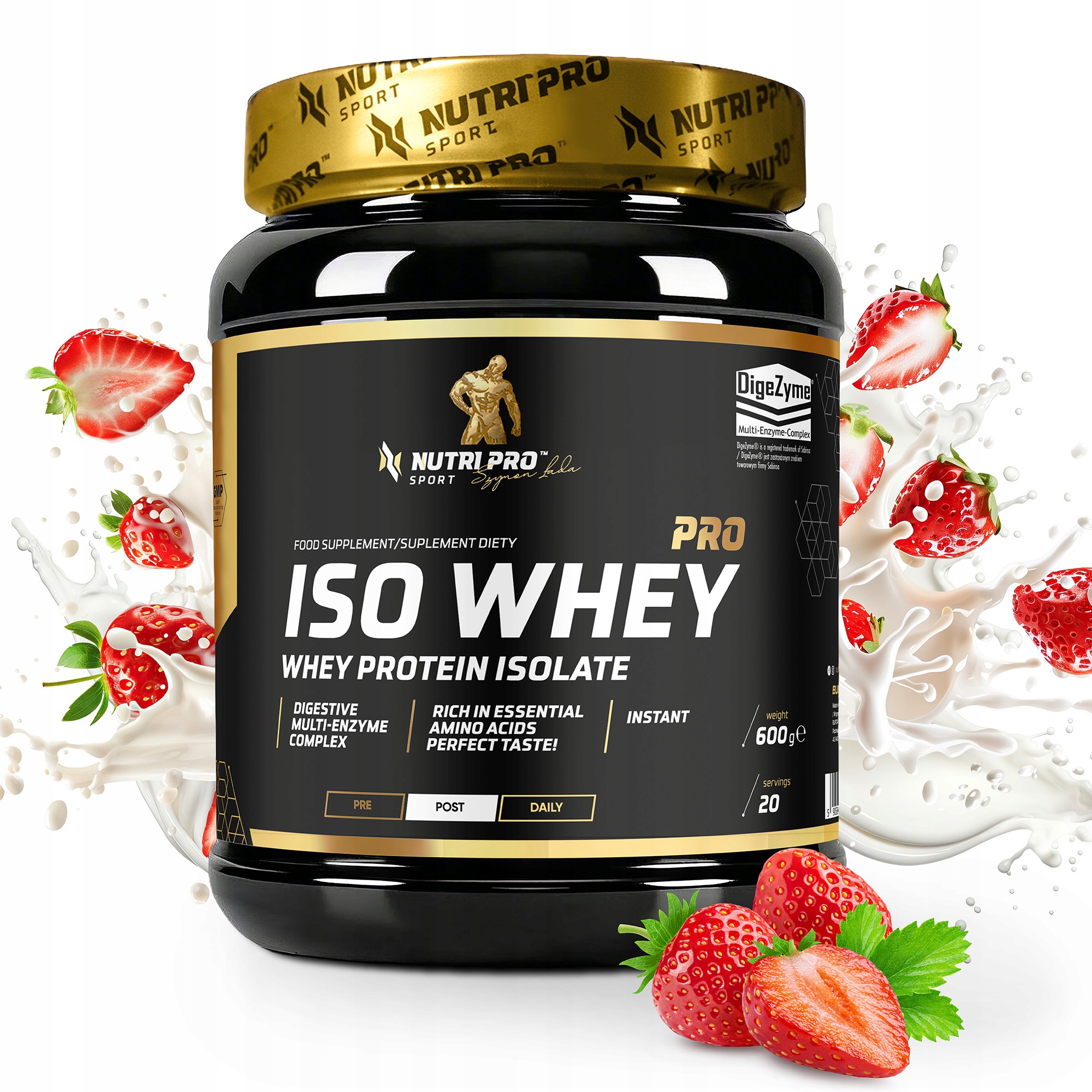 Nutri Pro Sport Iso Whey Pro 600g Proteinový Proteinový Izolát Doplněk Stravy