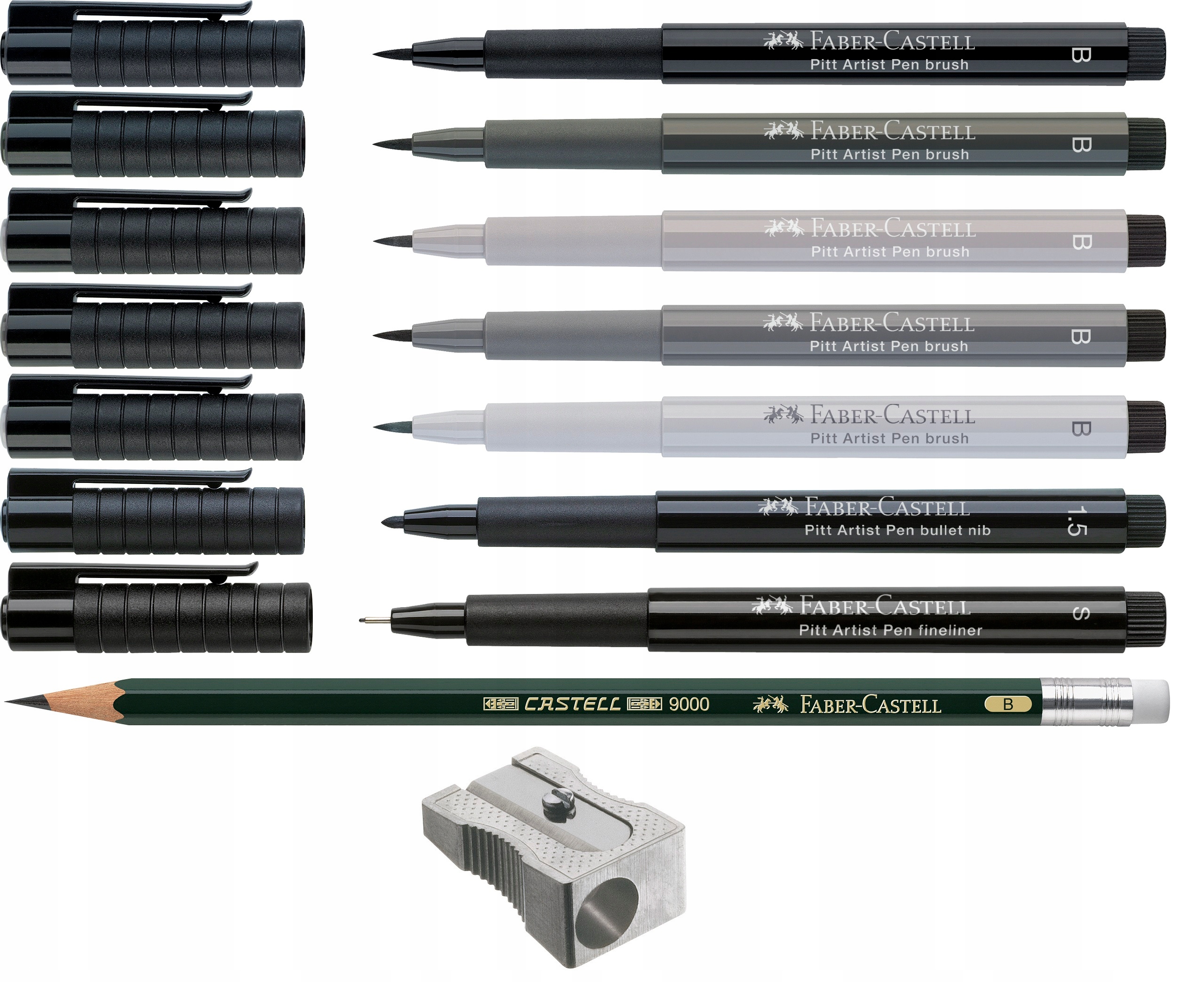 FABER-CASTELL Pisaki Handlettering ZESTAW 9 sztuk Marka Faber-Castell