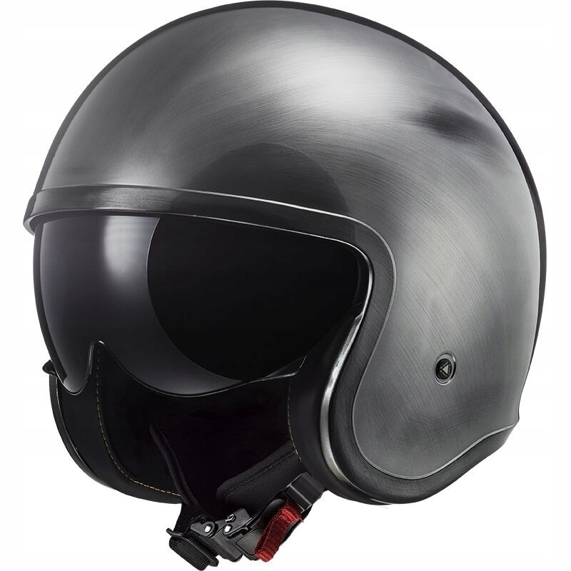 LS2 OF599 Spitfire II Jeans Titanium otvorená prilba retro bobber S