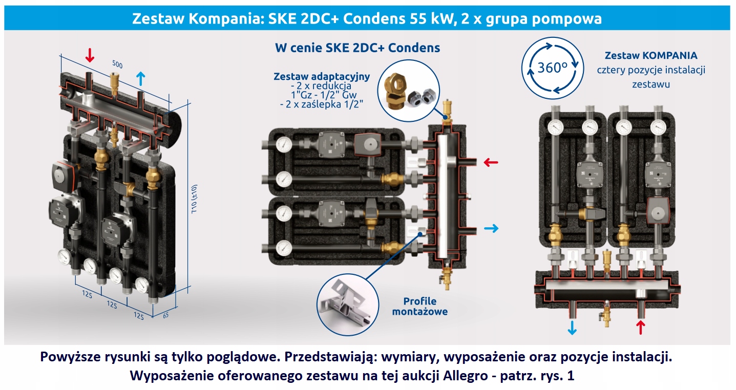 Kompania 505 Sprzęgło hydrauliczne VTA5 VTA5Kvs3.2 Marka inna